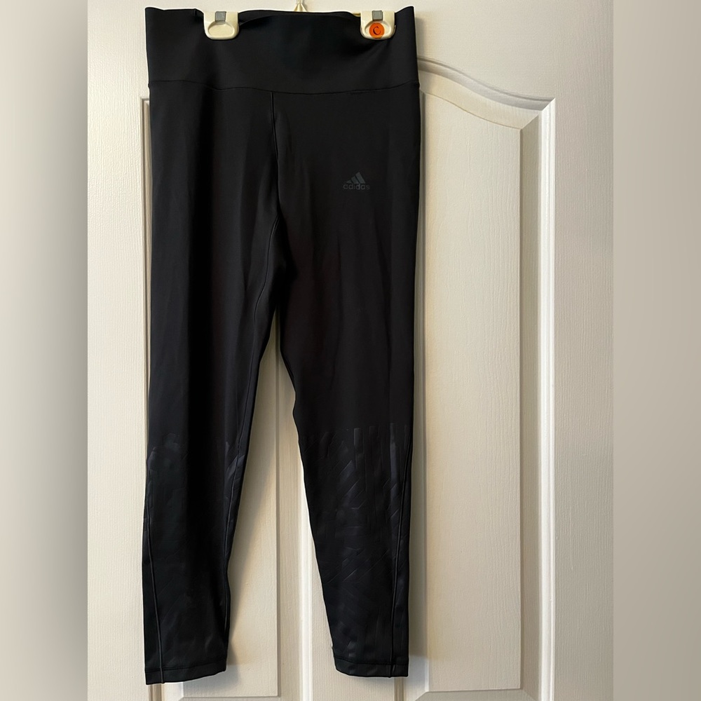 3 x $22 , NWOT Grey Adidas pants, with design at the bottom of each leg.